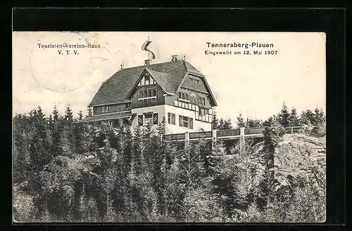 AK Plauen, Touristenvereinshaus Tenneraberg