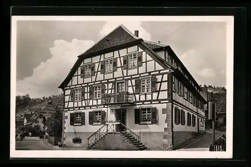 AK Lautenbach, Gasthaus-Pension zum Schwanen