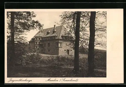 AK Menden, Jugendherberge, Aussenansicht