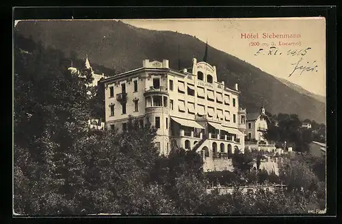 AK Orselina, Hotel Siebenmann