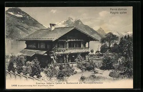AK Beckenried am Vierwaldstättersee, Ermitage Isabelle Kaiser