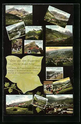 AK Alt-St. Johann, Ortspanoramen verschiedener Ortschaften