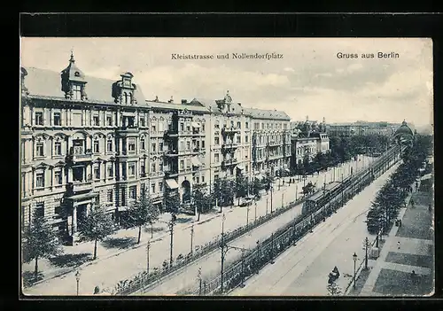 AK Berlin-Schöneberg, Kleiststrasse und Nollendorfplatz