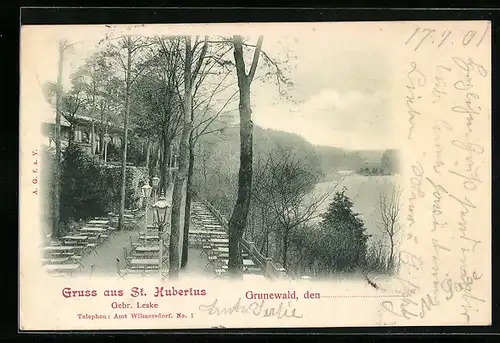 AK Grunewald, Blick auf St. Hubertus