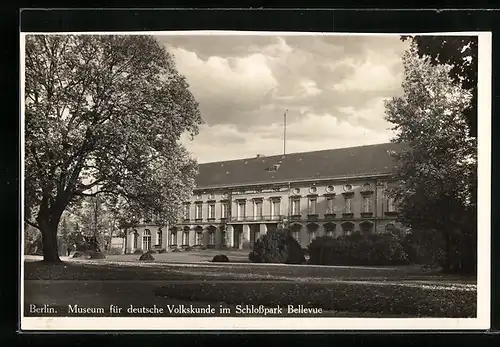 AK Berlin, Museum für deutsche Volkskunde im Schlosspark Bellevue