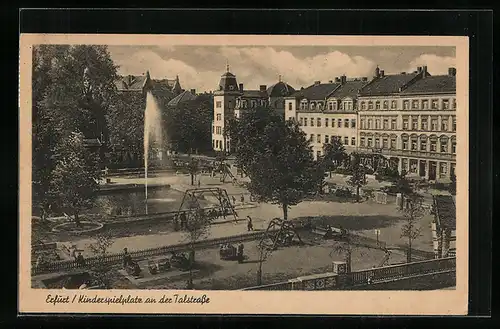 AK Erfurt, Kinderspielplatz an der Talstrasse