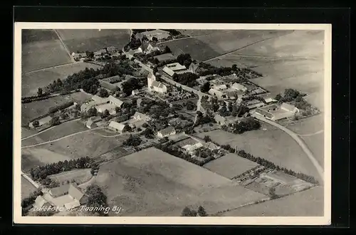 AK Taaning By, Gesamtansicht, Fliegeraufnahme