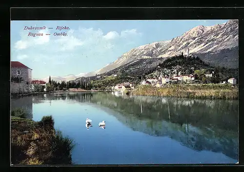 AK Ragusa /Dubrovnik, Blick über die Ombla