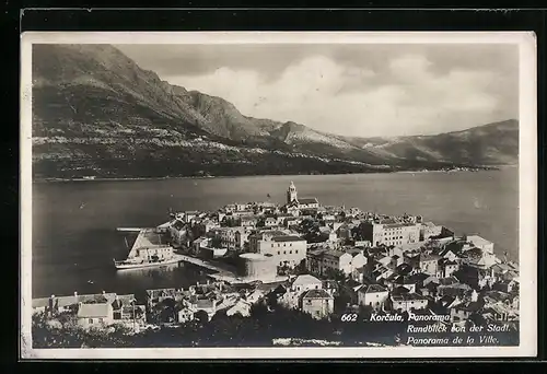 AK Korcula, Panorama über die Stadt