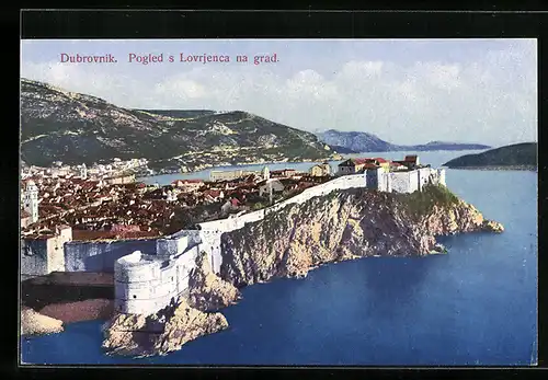 AK Dubrovnik, Pogled s Lovrjenca na grad