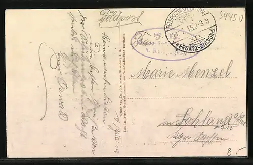 AK Blâmont, Soldat beim Feldgottesdienst