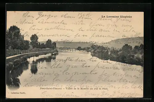 AK Pont-Saint-Vincent, Vallée de la Moselle en aval du Pont