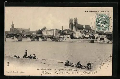 AK Pont-à-Mousson, Le Quartier Saint-Martin