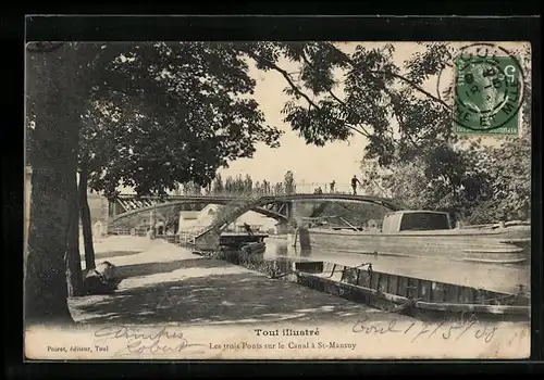 AK Toul, St-Mansuy, les trois ponts