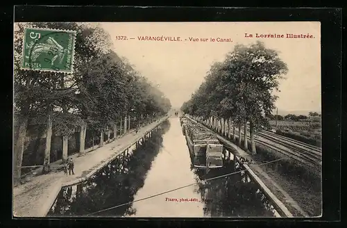 AK Varangéville, Vue sur le Canal