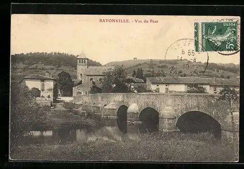 AK Bayonville, Vue du Pont