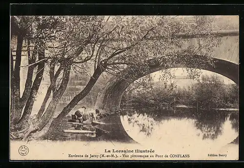 AK Conflans, La Lorraine illustrée, Veu pittoresque au Pont