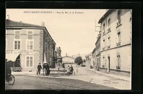 AK Pont-Saint-Vincent, Rue du Bac et la Fontaine