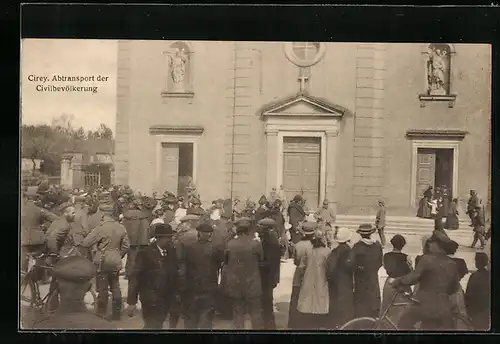 AK Cirey, Abtransport der Civilbevölkerung