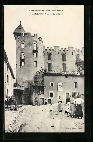 AK Liverdun, Vue sur le Château