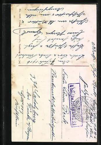 AK Xures, Dorfansicht, Gesprengte Kanalbrücke