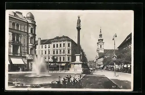 AK Graz, Café am Bismarckplatz