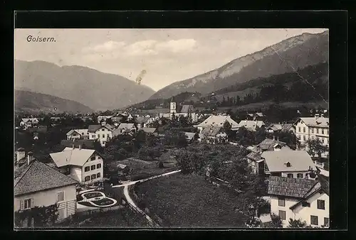 AK Goisern, Totalansicht aus der Vogelschau