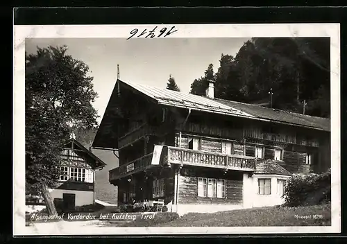 AK Kufstein, Alpengasthof Vorderdux