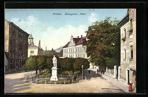 AK Villach, Ansicht des Hansgasser Platzes