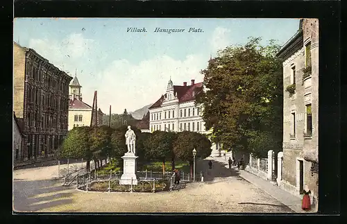 AK Villach, Ansicht des Hansgasser Platzes