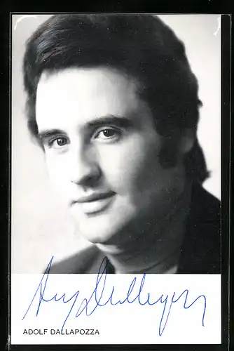 AK Musiker Adolf Dallapozza mit Autograph