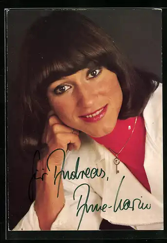 AK Musikerin Anne-Karin mit Autograph