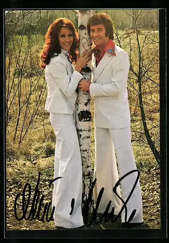 AK Musiker Nina & Mike mit Autograph