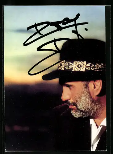 AK Musiker Drafi Deutscher mit Hut, Autograph