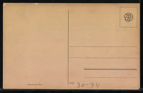 AK Für`s Vaterland, Schweizer Soldaten in Uniform mit Kanone