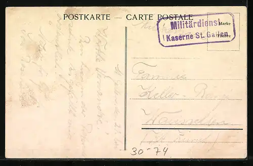 Lithographie Schweiz, Infanterie im Gefecht