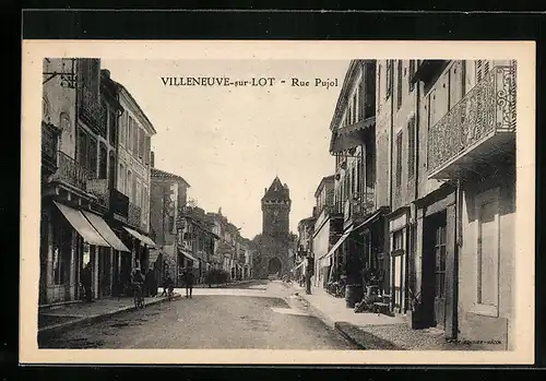 AK Villeneuve-sur-Lot, Rue Pujol