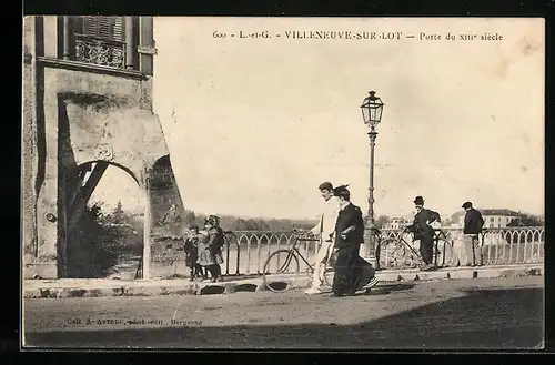 AK Villeneuve-sur-Lot, Porte du XIIIe siècle