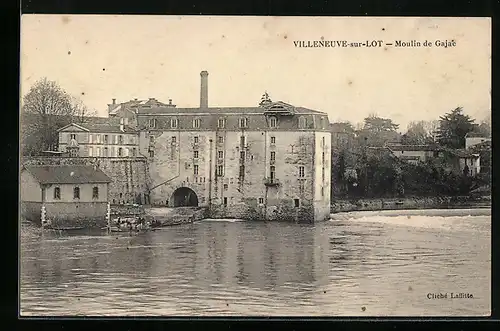 AK Villeneuve-sur-Lot, Moulin de Gajac