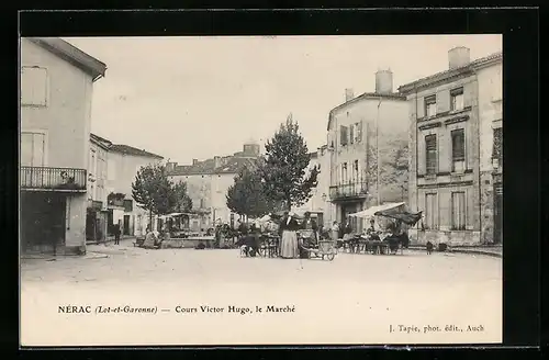 AK Nérac, Cours Victor Hugo & le Marché