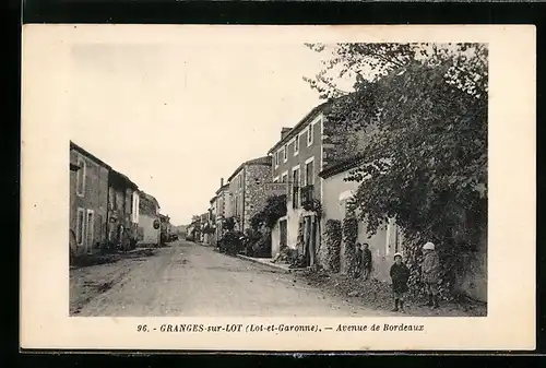 AK Granges-sur-Lot, Aveneu de Bordeaux