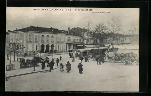 AK Casteljaloux, Place Gambetta
