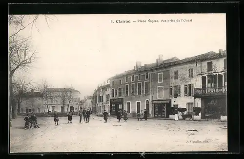 AK Clairac, Place Vicoze, Vue prise de l`Ouest