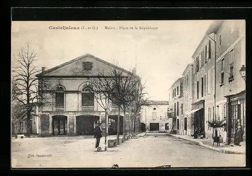 AK Casteljaloux, Mairie & Place de la République