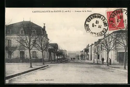 AK Casteljaloux-les-Bains, Avenue de la Gare