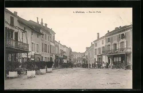 AK Clairac, Rue du Puits, Cafe National