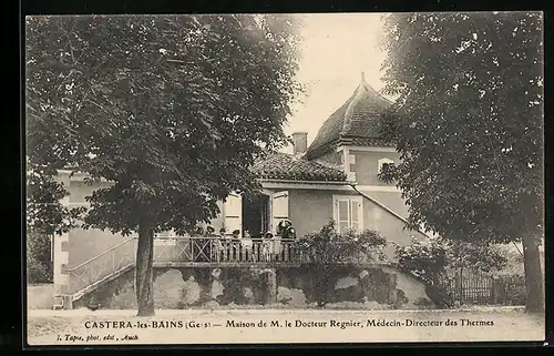AK Castera-les-Bains, Maison de M. le Docteur Regnier