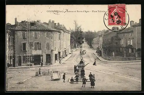 AK Condom, Avenue et Route d`Agen, Place Voltaire