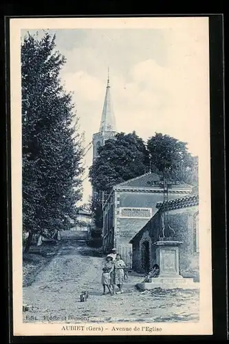 AK Aubiet, Avenue de l`Eglise