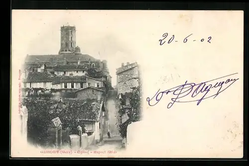 AK Gimont, Eglise, Aspect Midi